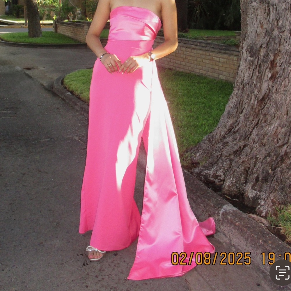 Pink long dress